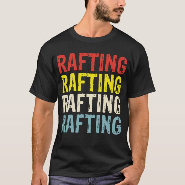 Raft boating vintage rafting T-Shirt (Front)
