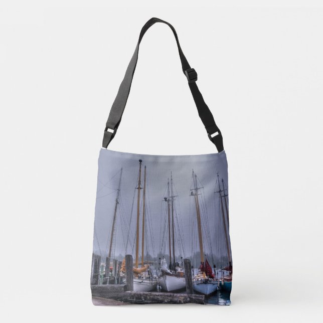 Rafted Schoners over the shoulder tote bag (Back)