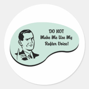 Rafter Voice Classic Round Sticker