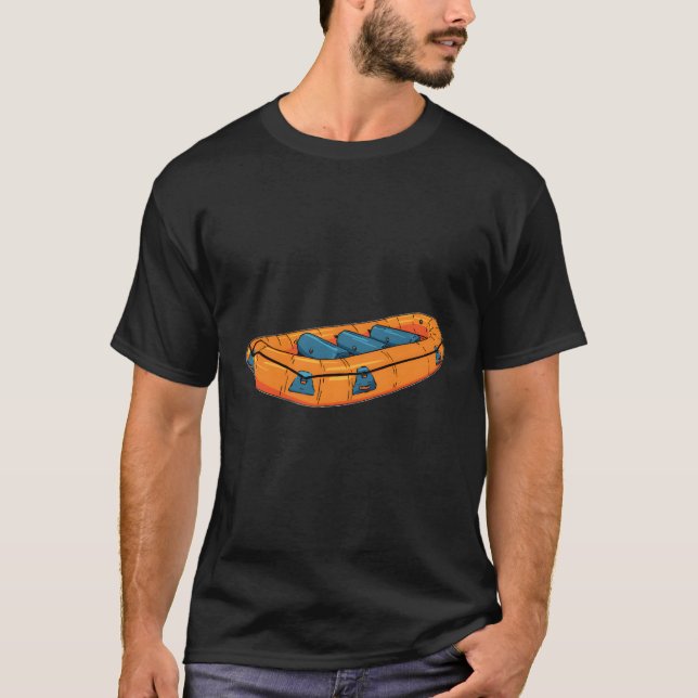 Rafter White Water Boating Rafting T-Shirt (Front)