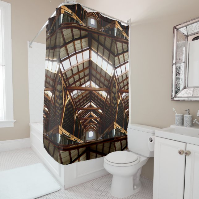 Rafters Shower Curtain (In Situ)
