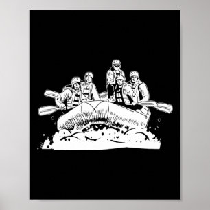 Rafting - Boating White Water Rafter Poster