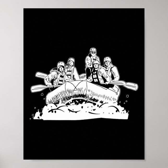 Rafting - Boating White Water Rafter  Poster (Front)