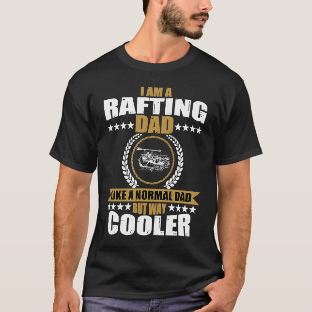 Rafting Dad Costume River Paddling For Men T-Shirt (Front)