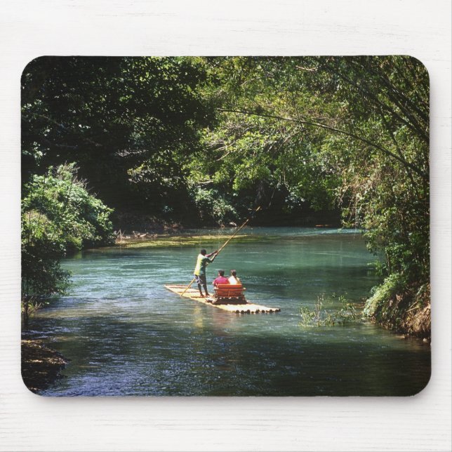 Rafting on the Martha Brae River, Falmouth, Mouse Pad (Front)