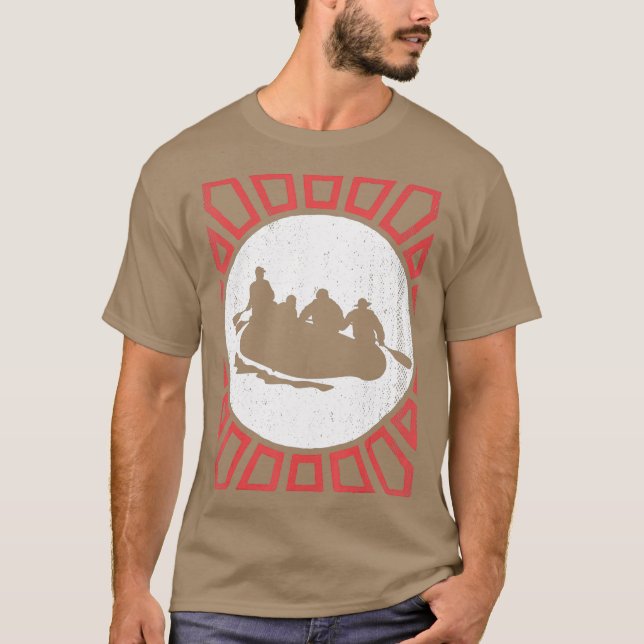 Rafting Sport Vintage Retro T-Shirt (Front)