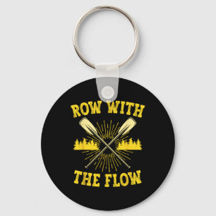Rafting Whitewater Rafter Row With The Flow Key Ring