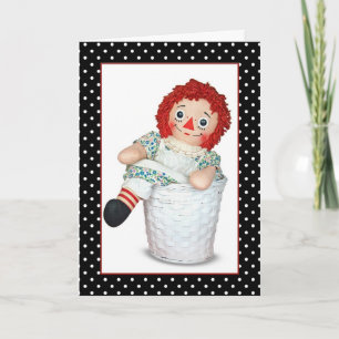 Rag Doll Birthday with Polka Dots Card