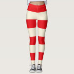 Rag Doll Costume Leggings<br><div class="desc">Rag Doll Costume Leggings in red and off white stripes,  perfect for your rad doll Halloween costume</div>