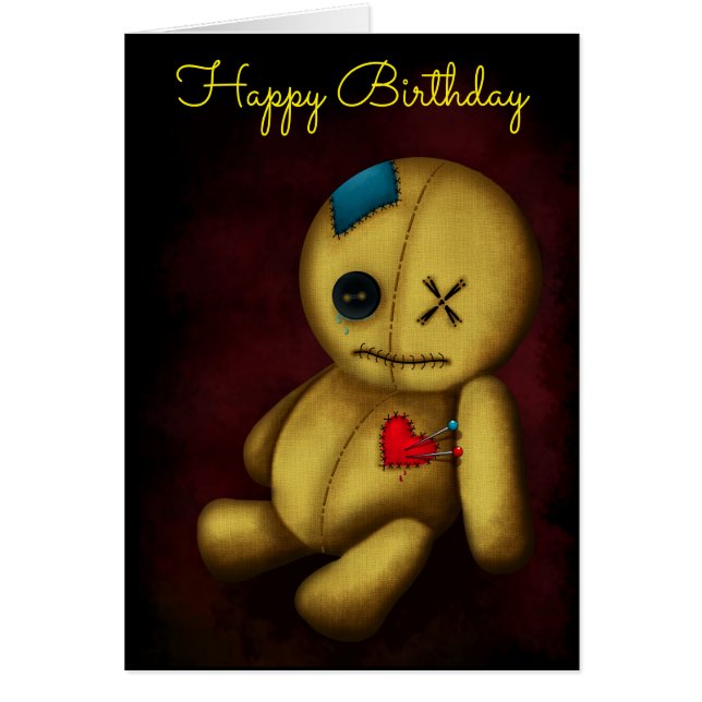 Rag Doll, Voodoo Doll, Happy Birthday (Front)