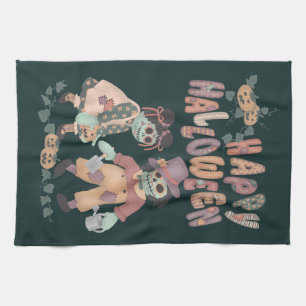 Rag Doll Zombies - Happy Halloween Kitchen Towel 3