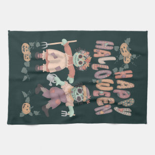 Rag Doll Zombies - Happy Halloween Kitchen Towel 4