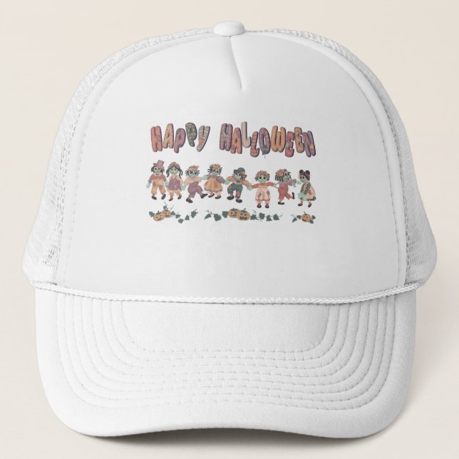 Rag Doll Zombies Party Baby  Trucker Hat (Front)