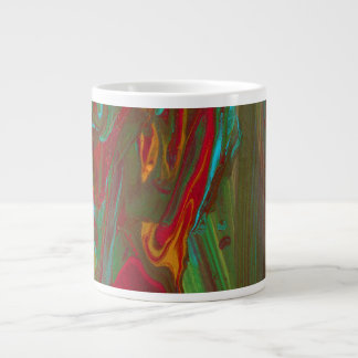 Rag To Riches 1 Bold Red Green Abstract Drink Mug