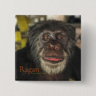 Ragan, Save the Chimps 15 Cm Square Badge