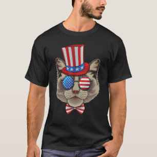 Ragdoll 4th Of July American Ragdoll Cat Usa Uncle T-Shirt