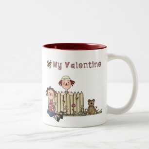 Ragdoll Bee My Valentine Two-Tone Coffee Mug