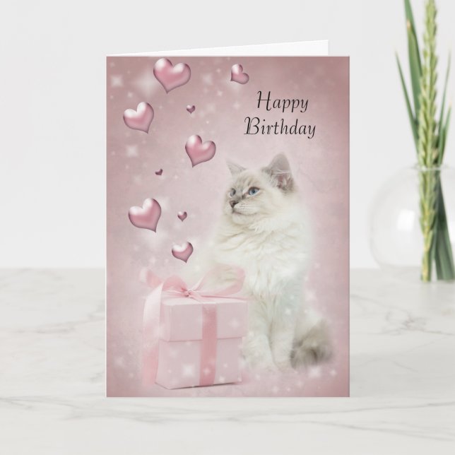Ragdoll Birthday Card (Front)
