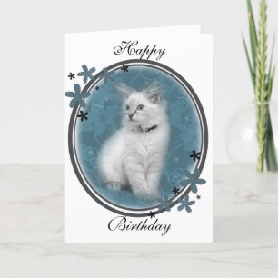 Ragdoll birthday card