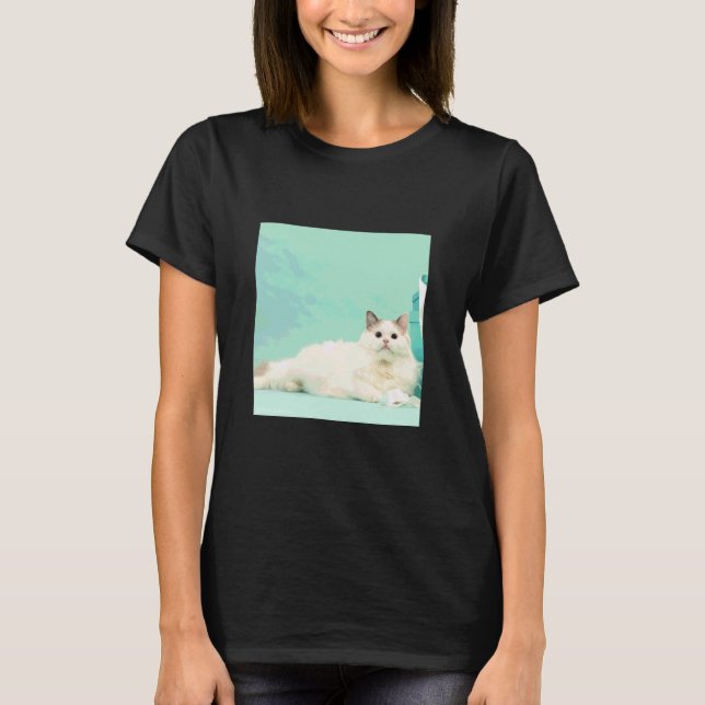 ragdoll cat_001 T-Shirt (Front)
