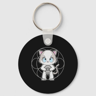 Ragdoll Cat Anime Kitten Dyslexia Awareness Key Ring