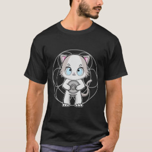 Ragdoll Cat Anime Kitten Dyslexia Awareness  T-Shirt