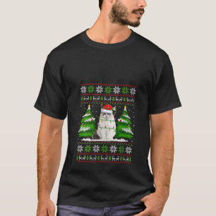 Ragdoll Cat Christmas Lights Xmas Ugly Sweater Chr