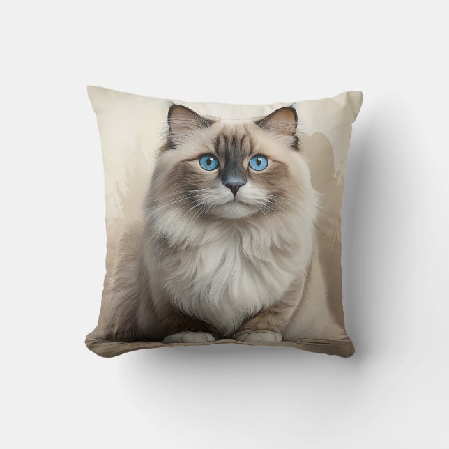 Ragdoll cat cushion (Front)