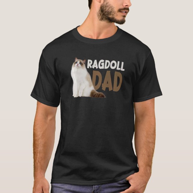 Ragdoll Cat Dad Funny Cat Owner Lovers Premium T-Shirt (Front)