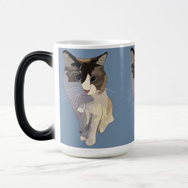 Ragdoll cat, Dusty Blue Magic Mug (Left)