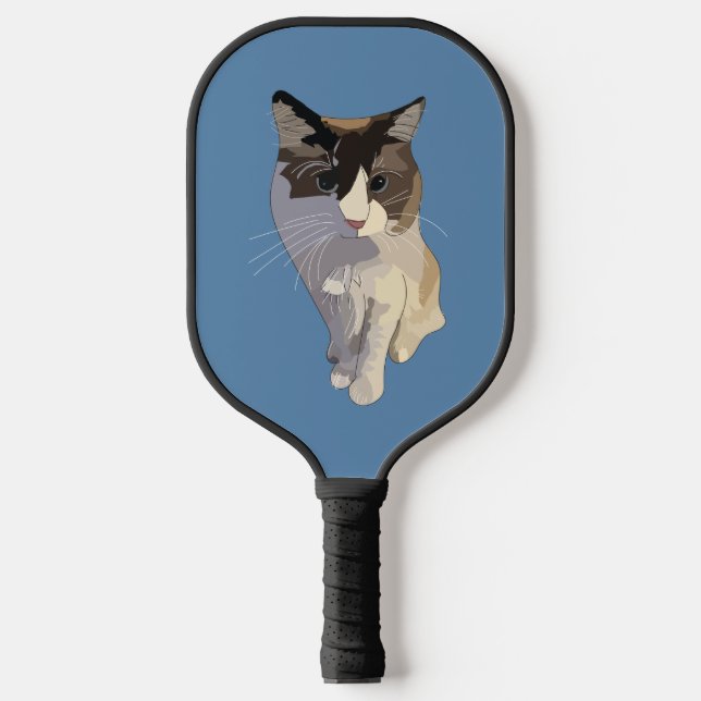Ragdoll cat, Dusty Blue Pickleball Paddle (Front)
