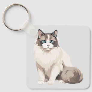 Ragdoll Cat Key Ring