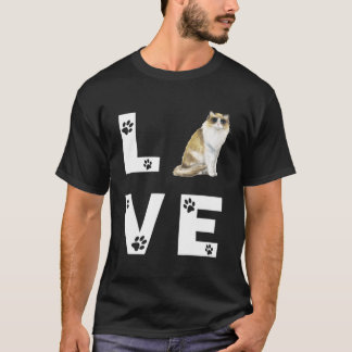 Ragdoll Cat Love Cute Cats Kitten Gift T-Shirt