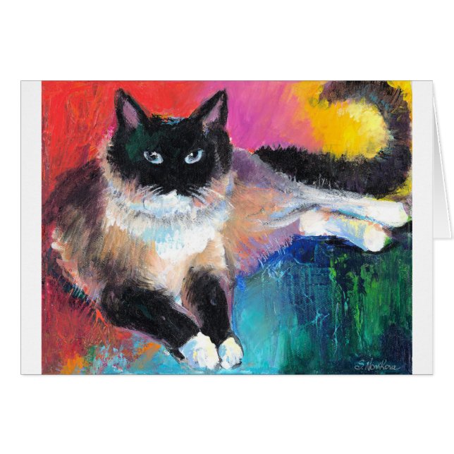 ragdoll cat painting 2 Novikova (Front Horizontal)