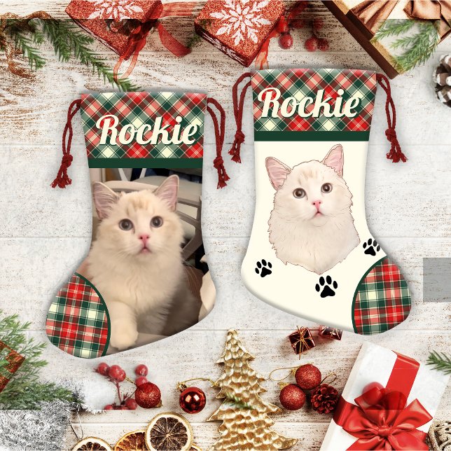 Ragdoll Cat Personalised Small Christmas Stocking (Creator Uploaded)
