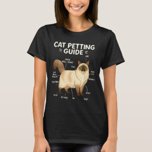 Ragdoll Cat Petting Guide Funny Cat Lover T-Shirt