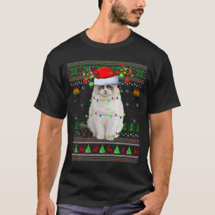 Ragdoll Cat Ugly Christmas Sweaters Holiday Santa