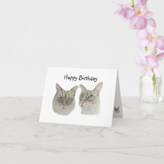 Ragdoll Cats birthday Card