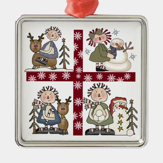 Ragdoll Holiday Christmas Ornament (Front)