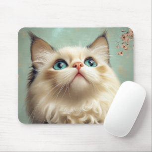 Ragdoll kitten mouse pad