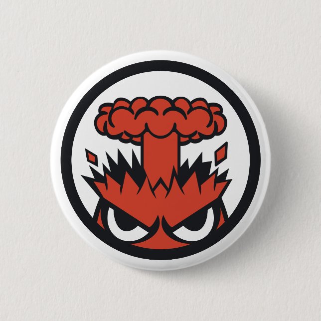 Rage 6 Cm Round Badge (Front)