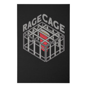 Rage Cage Drink Alcohol Party Drinking Game Faux Canvas Print