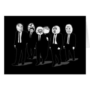 rage comic meme faces walking