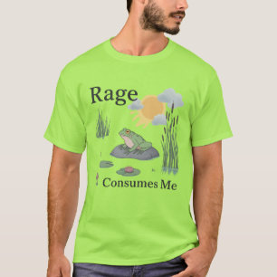 Rage Consumes Me Frog Pond Meme Frog Vintage Style T-Shirt