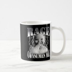 Rage Consumes Me Funny Ai Baby Holding Laugh Brain Coffee Mug