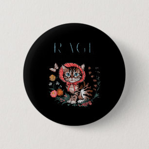 Rage Consumes Me Funny Cat Meme  6 Cm Round Badge