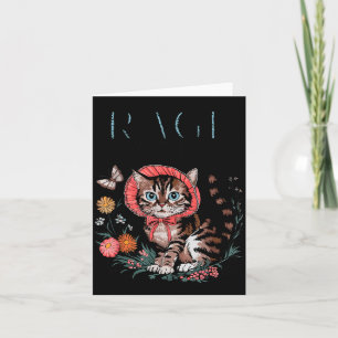 Rage Consumes Me Funny Cat Meme Card