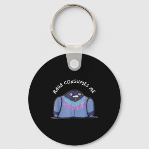 Rage Consumes Me Funny Geon Meme Hand Drawn  Key Ring