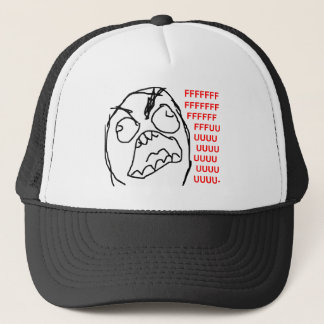 Rage Guy Angry Fuu Fuuu Rage Face Meme Trucker Hat