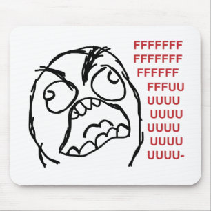 Rage guy fuuu fuuuu mouse pad
